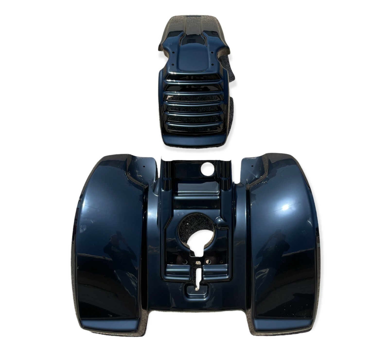 KTX Pro YAMAHA TRI-Z TRI Z YTZ 250 BLACK PLASTIC FRONT AND REAR FENDER SET