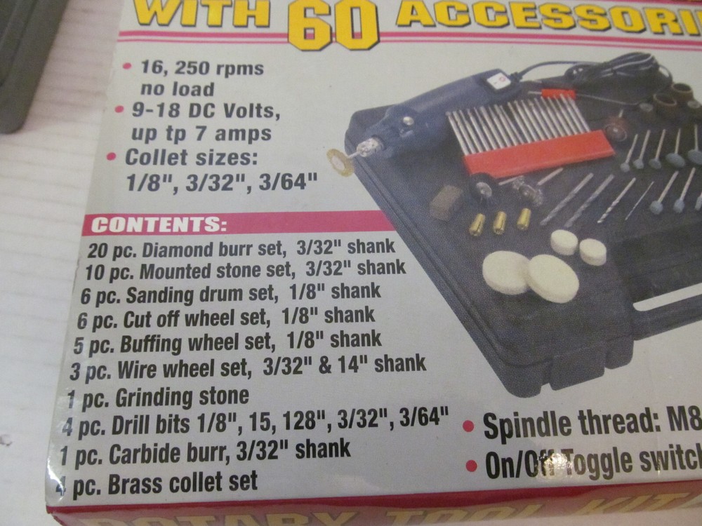 Rotary Tool Kit 41695 with 60 Accessories