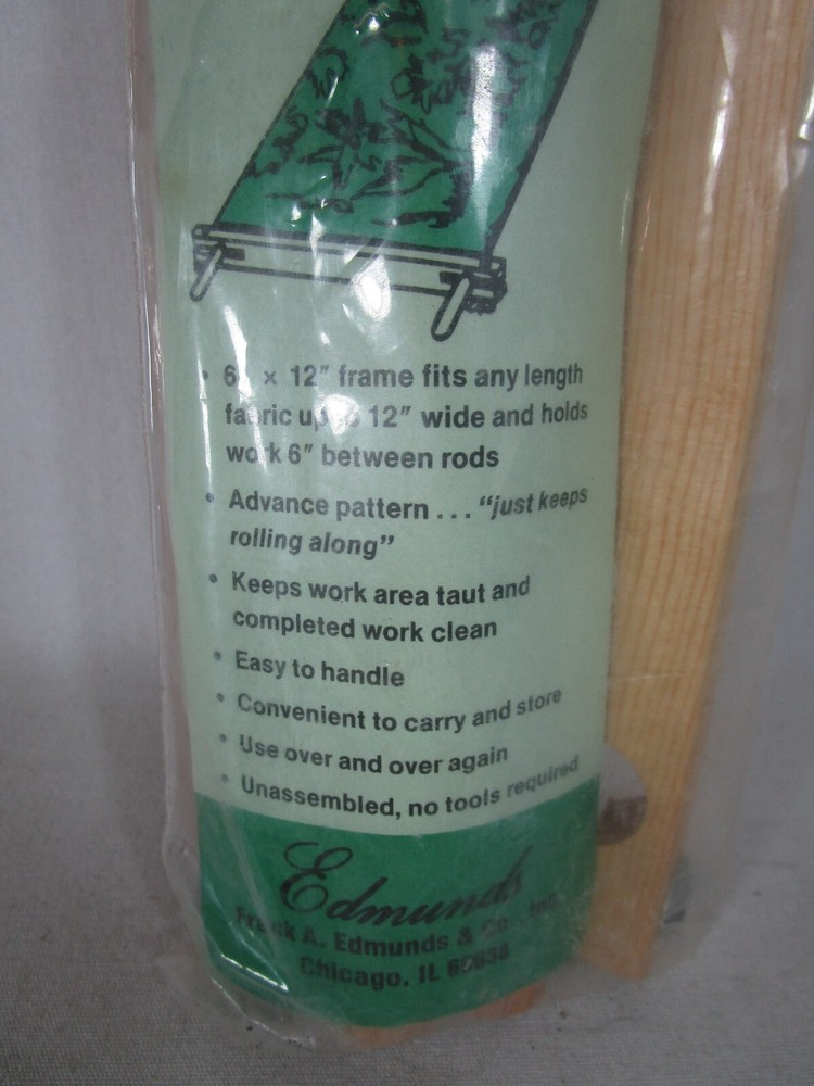 Edmunds Mini SCROLL FRAME #2993 Creative Stitchery Craft Stretcher 6" X 12"