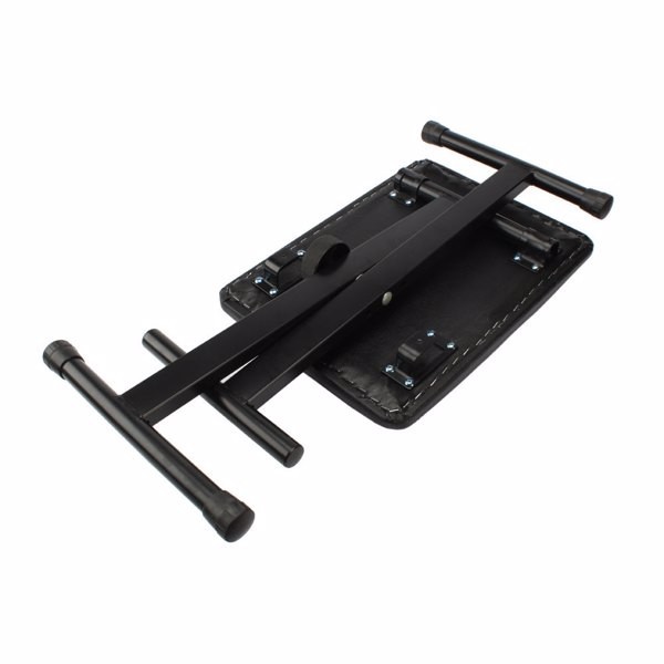 Adjustable Folding Piano Bench Stool Seat Black