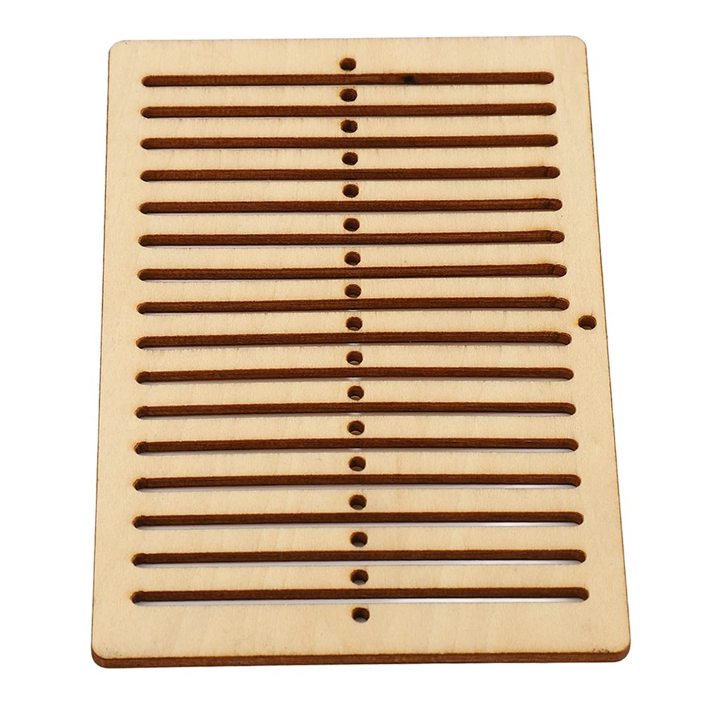 Wooden Weaving Kit with Heddle & Shuttle Backstrap Tools for Beginners Home Craf