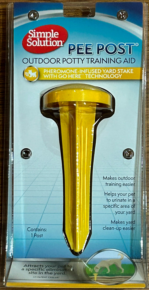 Simple Solution Pee Post Outdoor Dog Potty Training Aid – 13" Pheromone Stake