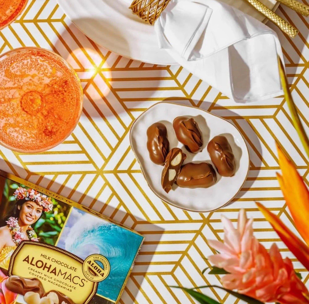 5 Boxes Hawaiian Host Island Macs Chocolate Covered Macadamia Nuts Hibiscus