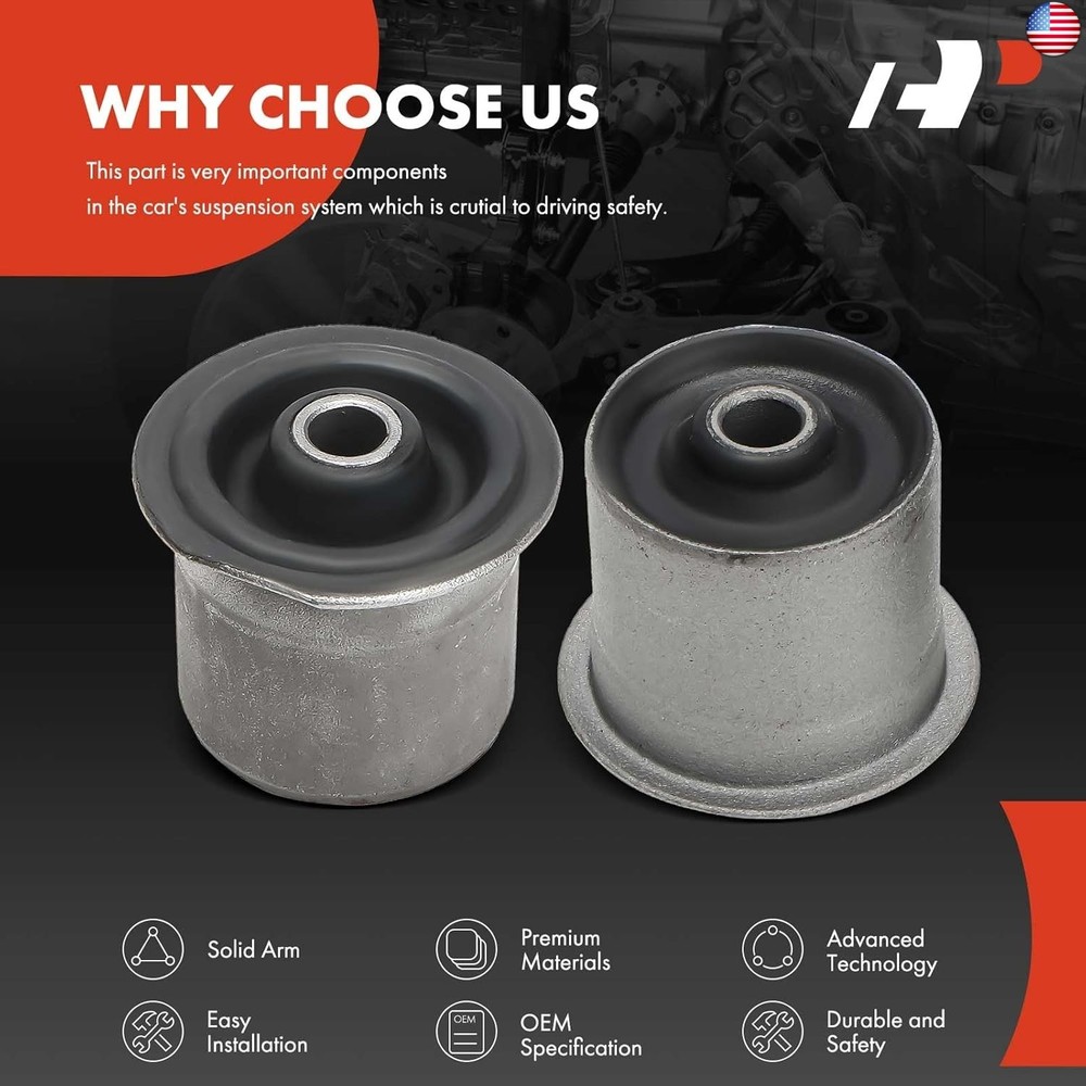 A-Premium 2 x Front Upper Control Arm Bushing Kit, Compatible with Jeep WJ