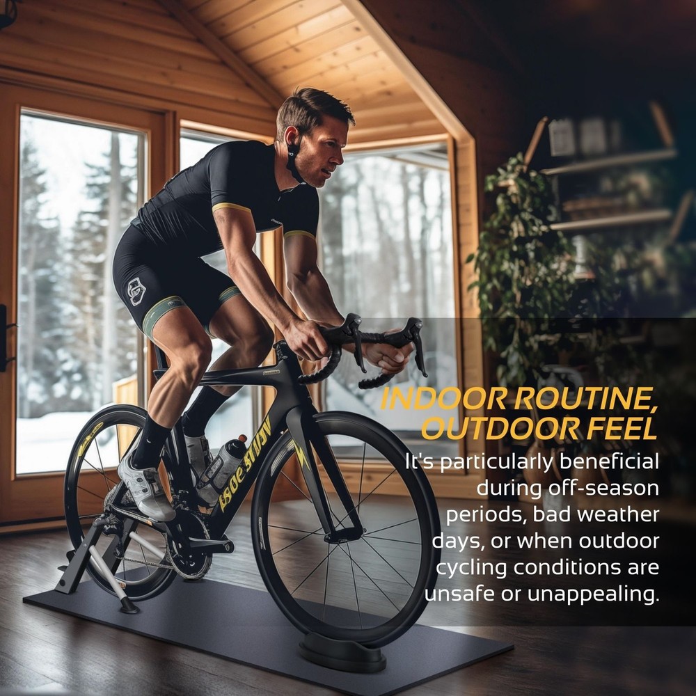 Front Wheel Riser, Stabilizing Leveling Block Support for Indoor Bike Trainers