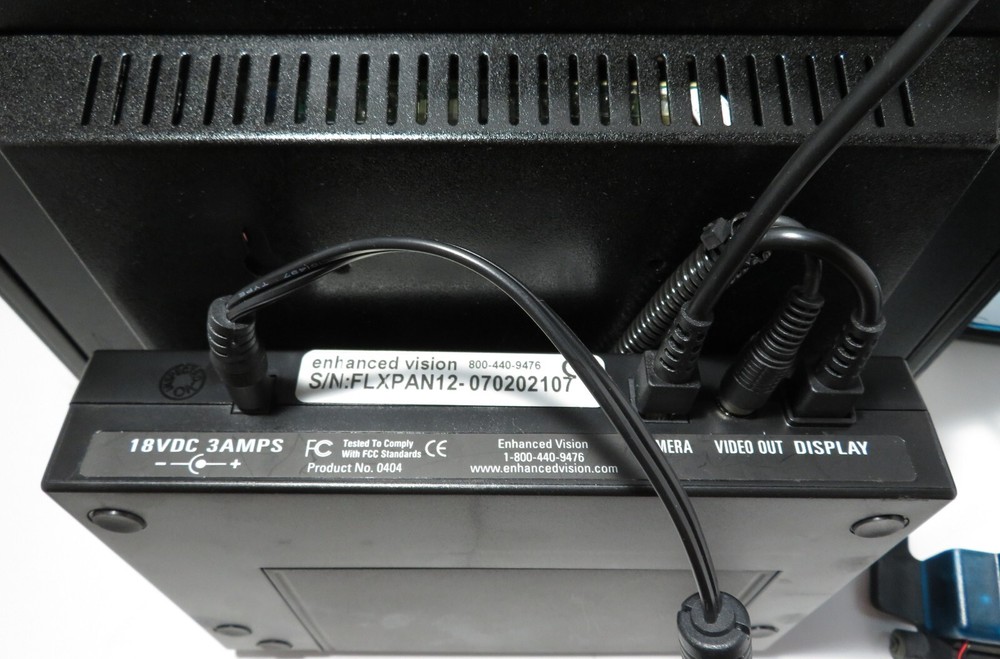 Enhanced Vision Flipper Panel Portable Electronic Low Vision CCTV w/ Case Works