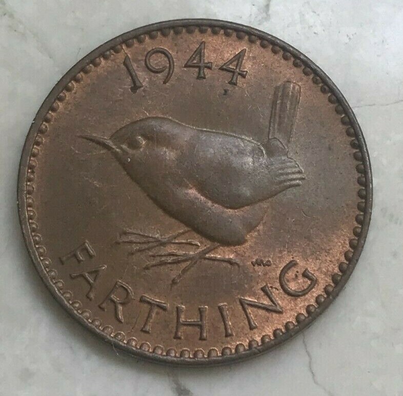 1944 Great Britain 1 One Farthing