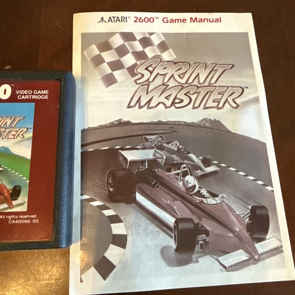 SPRINT MASTER Atari 2600 W Manual