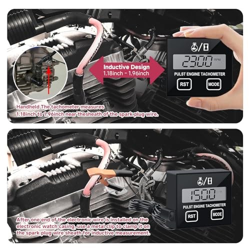 Chainsaw Tachometer-Digital Tachometer Tach Gauge Small Engine Tachometer