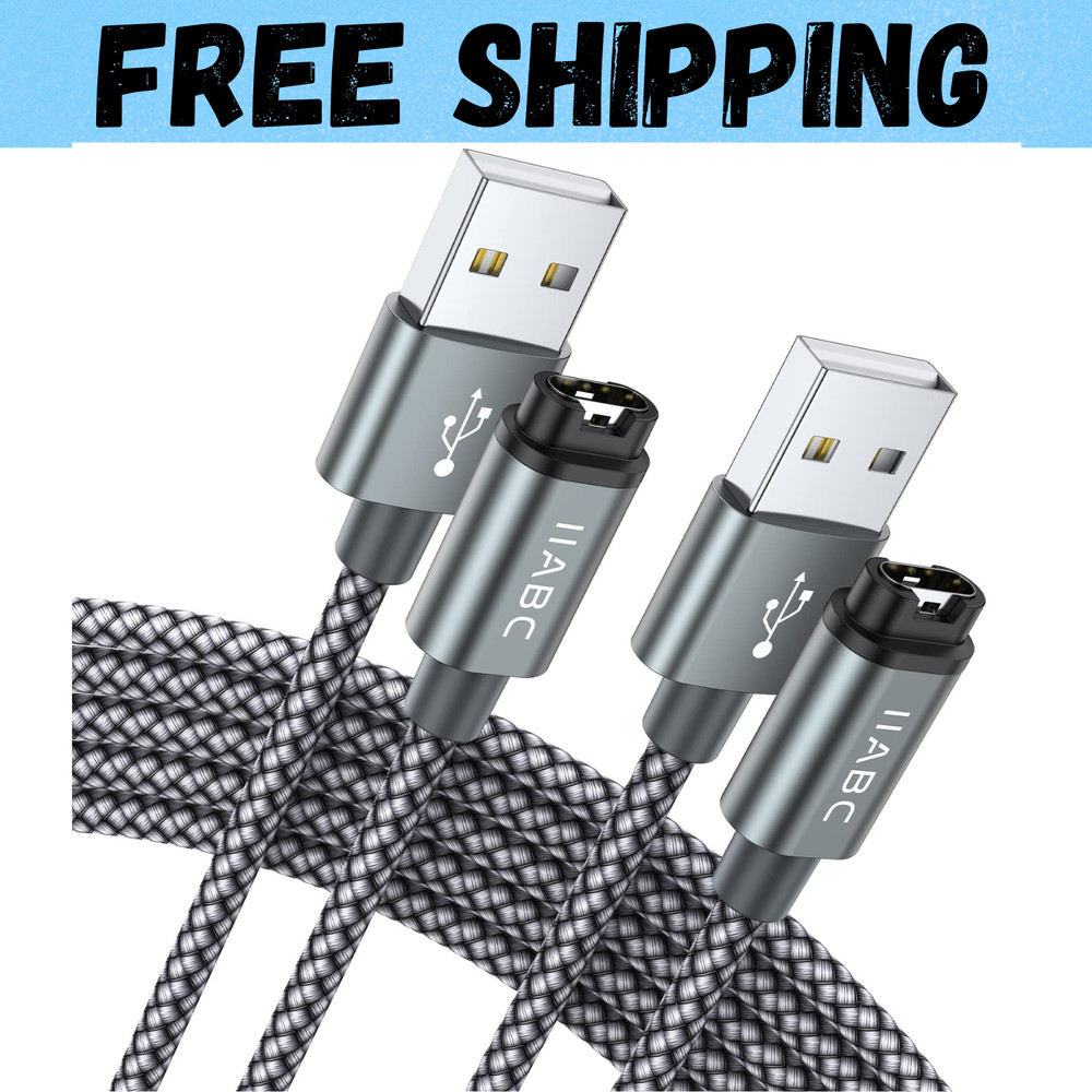 Compatible for Garmin Watch Charger Cable (2 Pack)