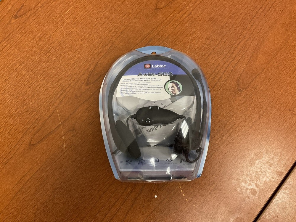 Labtec - Axis-502 Headset with Boom Microphone