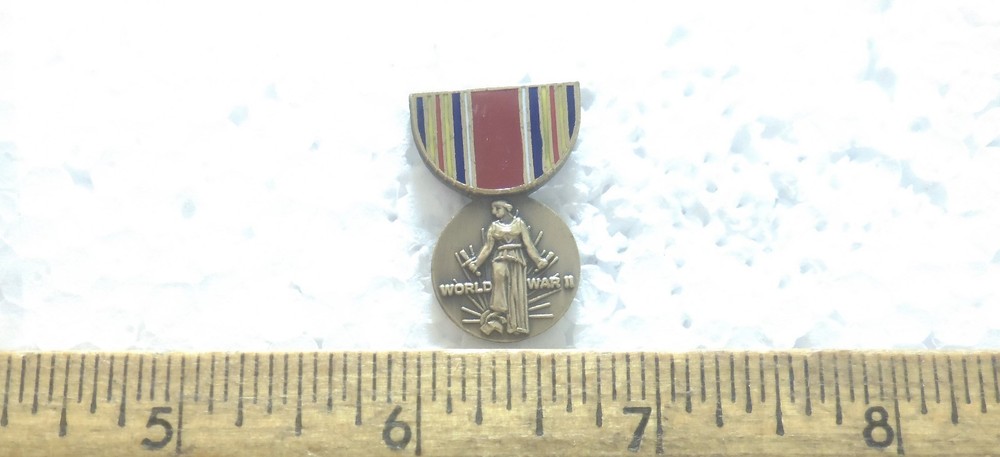 World War II Victory Mini Medal Pin