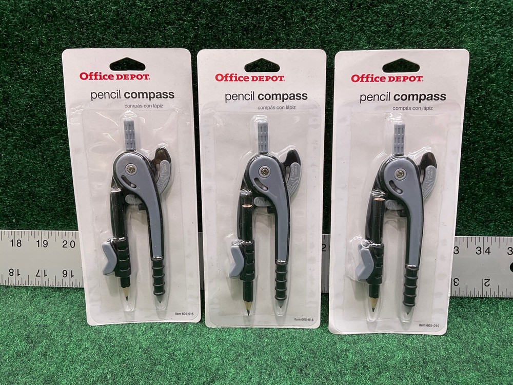 3 - Office Depot 605-015 Student Compass 12"