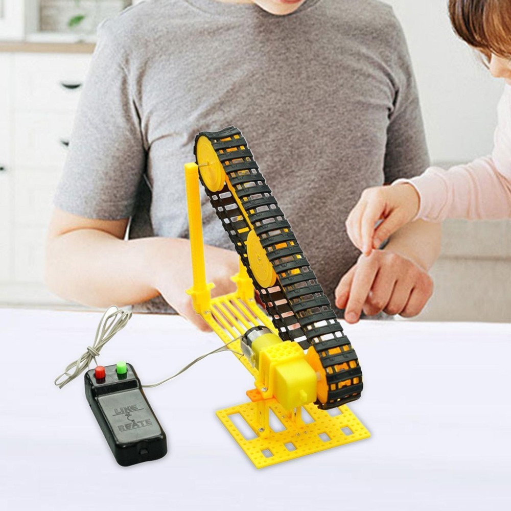 DIY Scientific Experiment Conveyor Belt Developing Intelligent Electric
