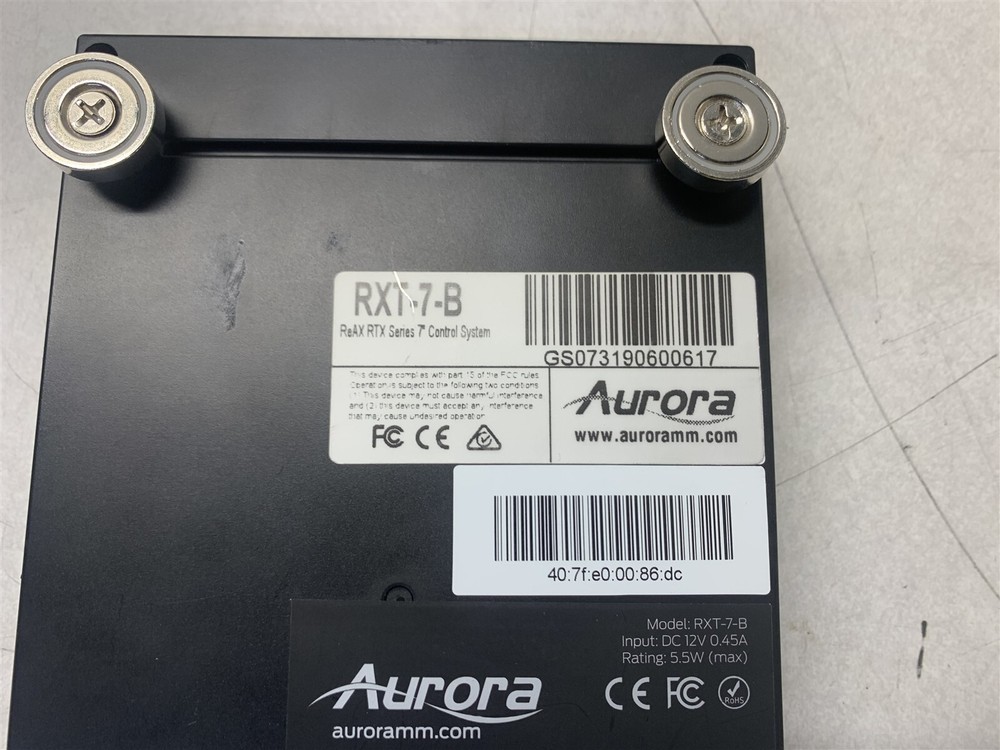 AURORA RXT-7-B 7 INCH TOUCHSCREEN CONTROL PANEL SYSTEM