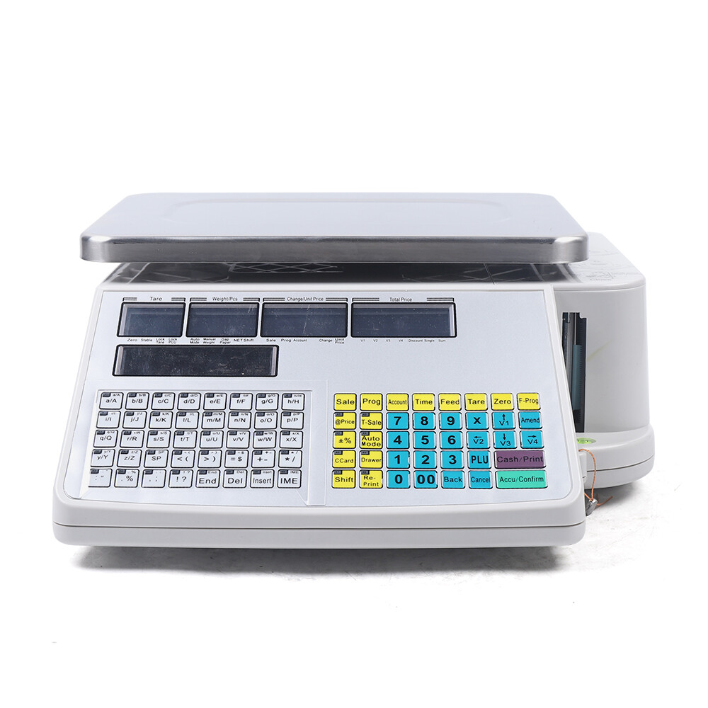 Digital Scale Price Computing Retail Meat Weigh Scale Label Printer 30Kg/66lbs!