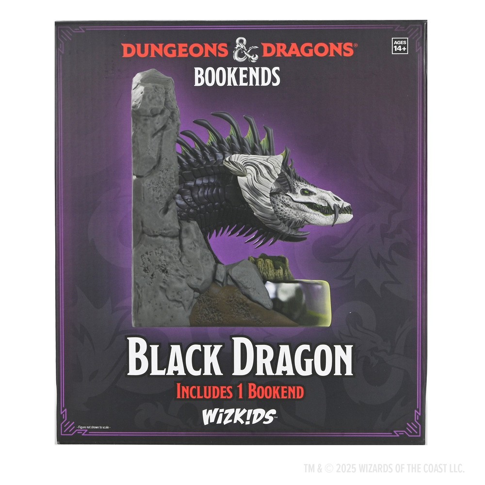 BACK-ORDER - D&D Bookend: Black Dragon