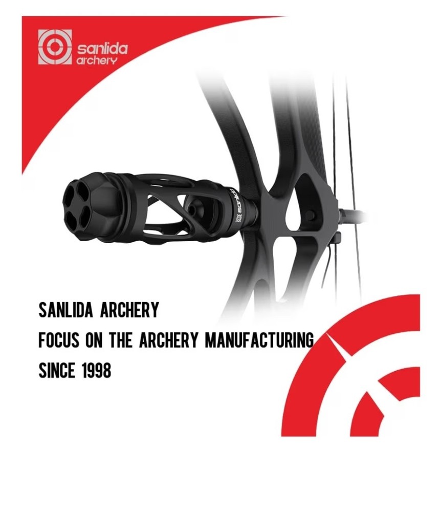 sanlida Archery Dragon 10 Stabilizer Bow Riser Extension Dampener, Quick Disconn