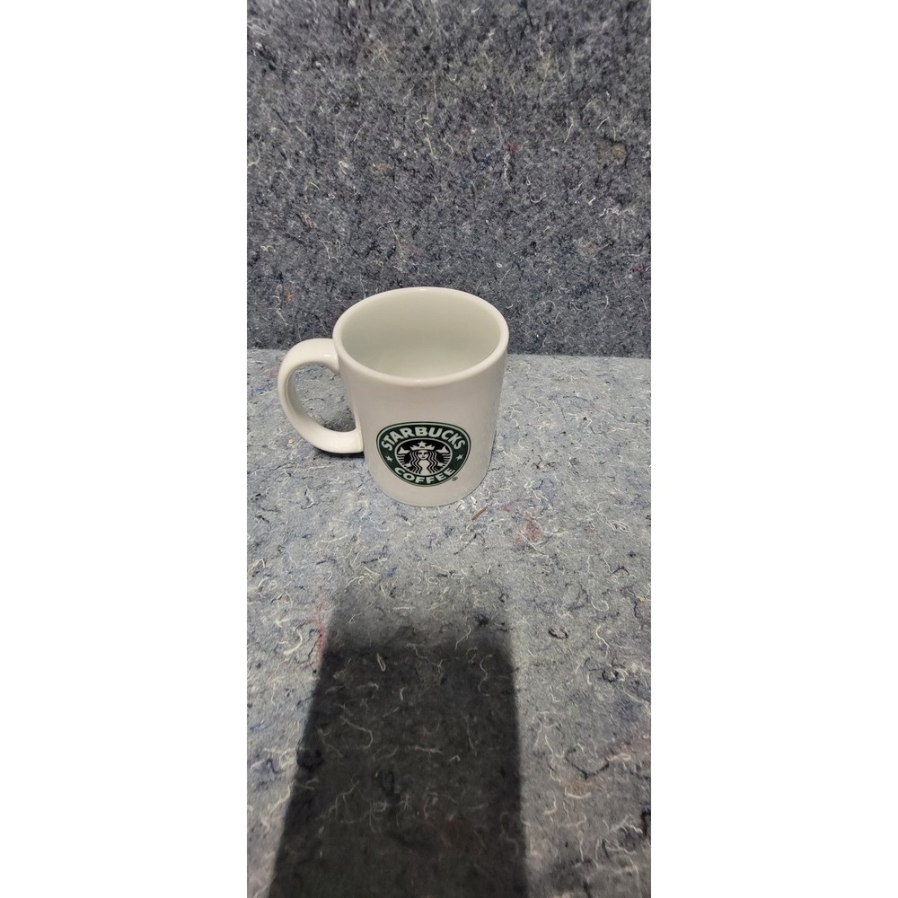 Vintage 2006 Starbucks White w/Logo Ceramic 16oz Gift Pack Edition