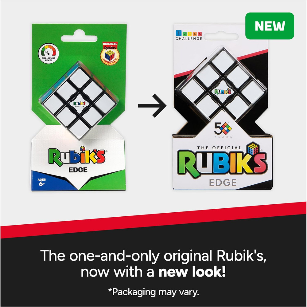 Rubik’S Cube, Edge, 3X3X1 Cube for Beginners, Single Layer Puzzle Problem-Solvin