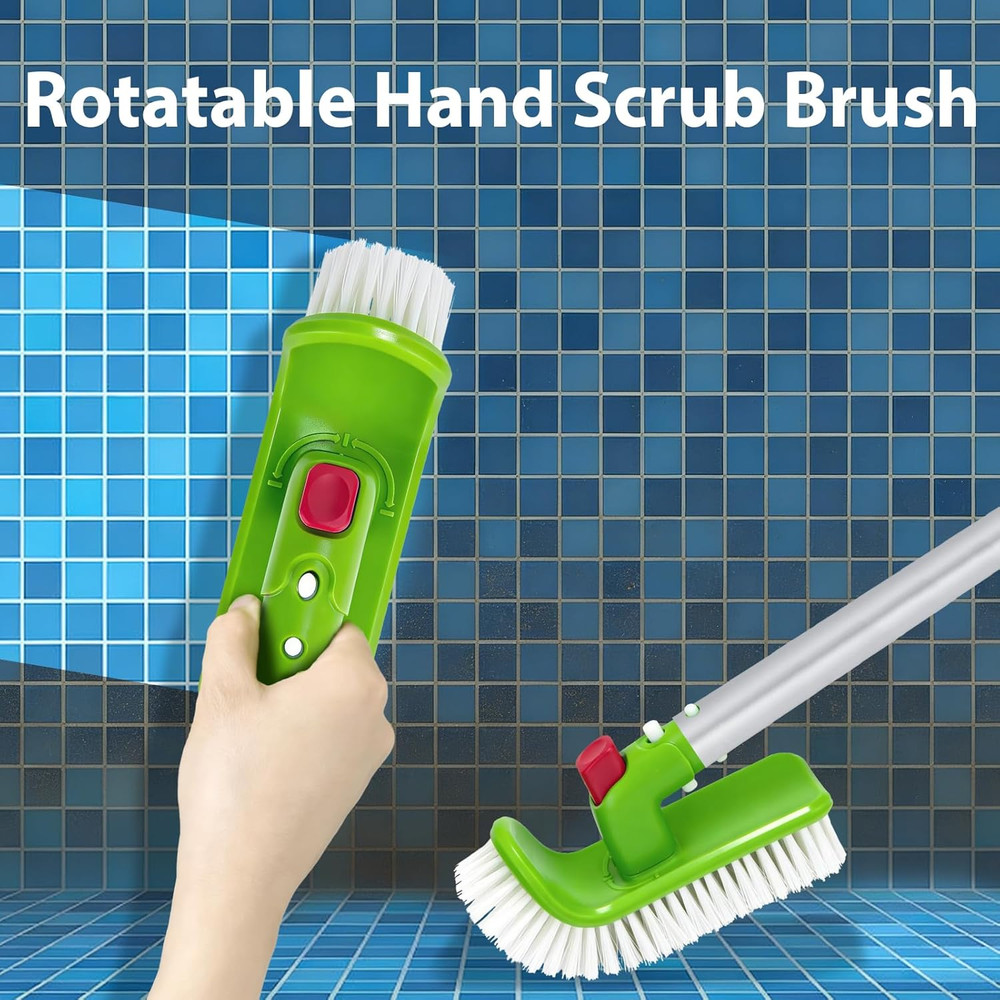 180° Rotatable Pool Brush Head for Inground & Above Ground Pools | Step & Corner