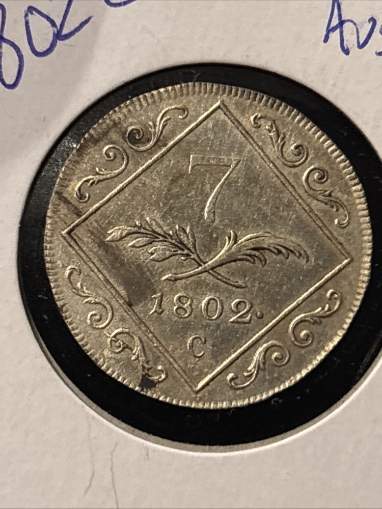 1802 C AUSTRIA /SILVER 7 KREUZER