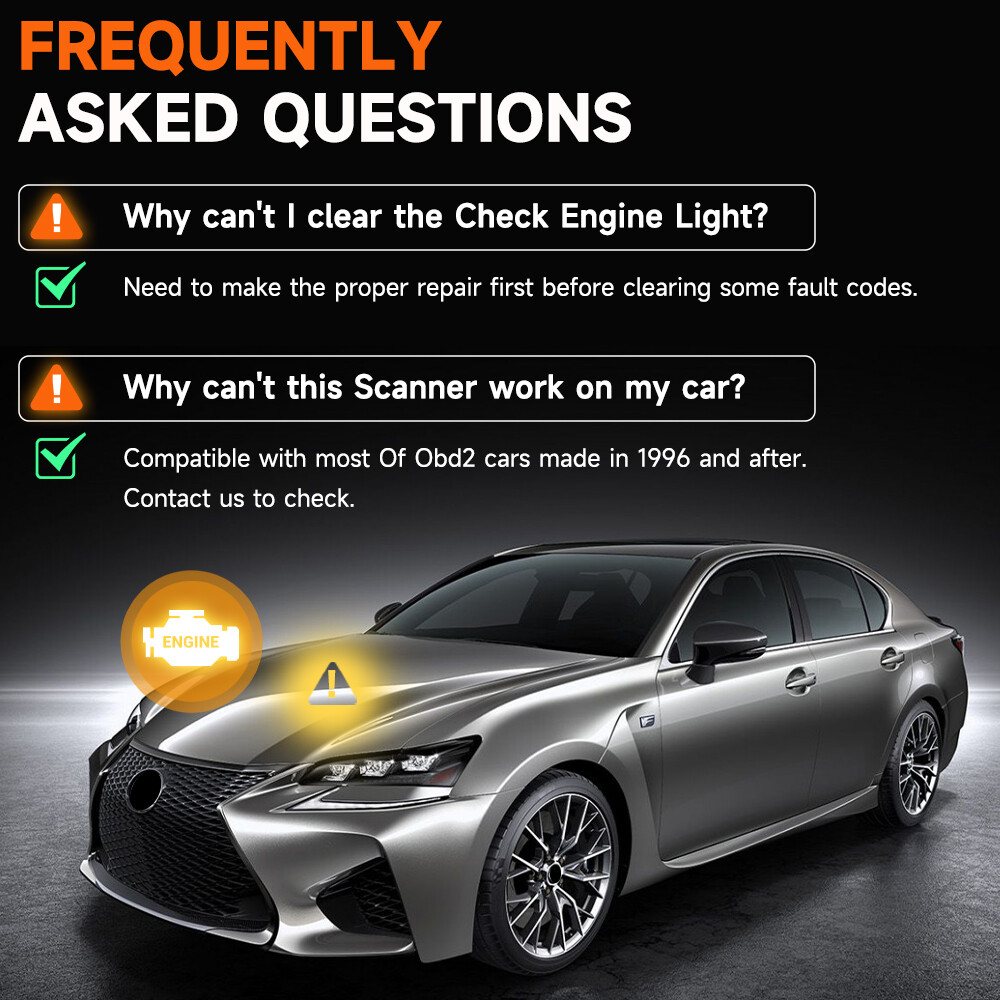 Check Engine OBD2 Code Reader Reset Light OBD Scanner Automotive Diagnostic Tool