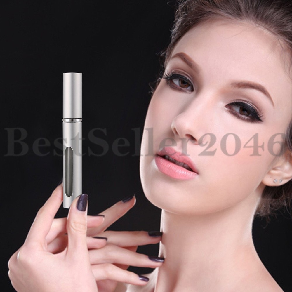 10pc Mini Refillable Travel Portable Perfume Atomizer Bottle Spray Pump Case 5ml