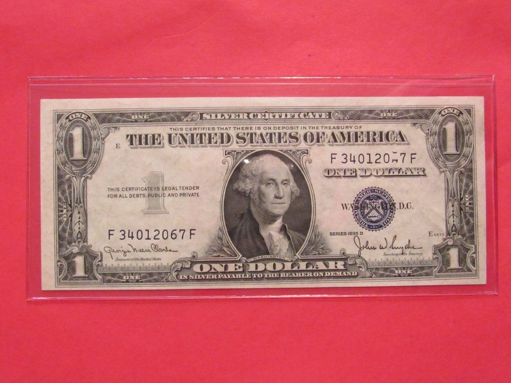 1935 "D" !!! SERIAL NUMBER ERROR NOTE !!!  INCREDIBLE OUTSTANDING ERROR