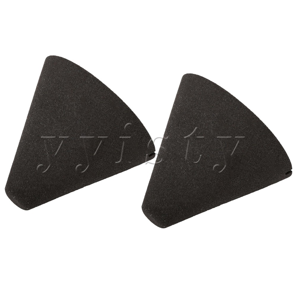 2PCS Dia 37 x H 35mm Electronic Drum Foam Cone Trigger Black