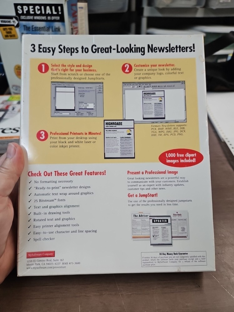 PROVENTURE NEWSLETTERS (1998) New Sealed Quick Learn CD-ROM(cdboxb)