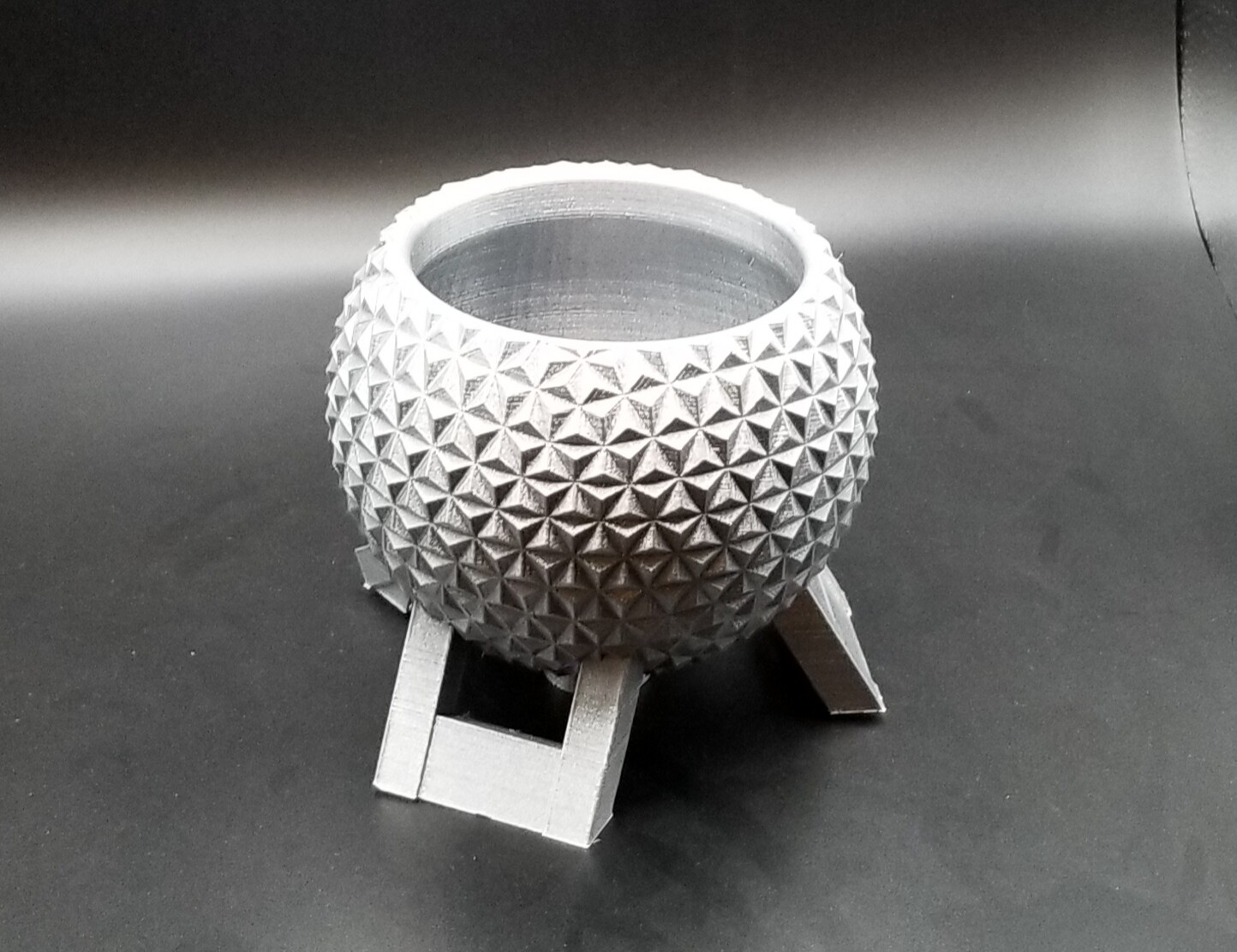 Disney World Epcot Spaceship Earth Inspired Planter - Garden Disney Decor Size C