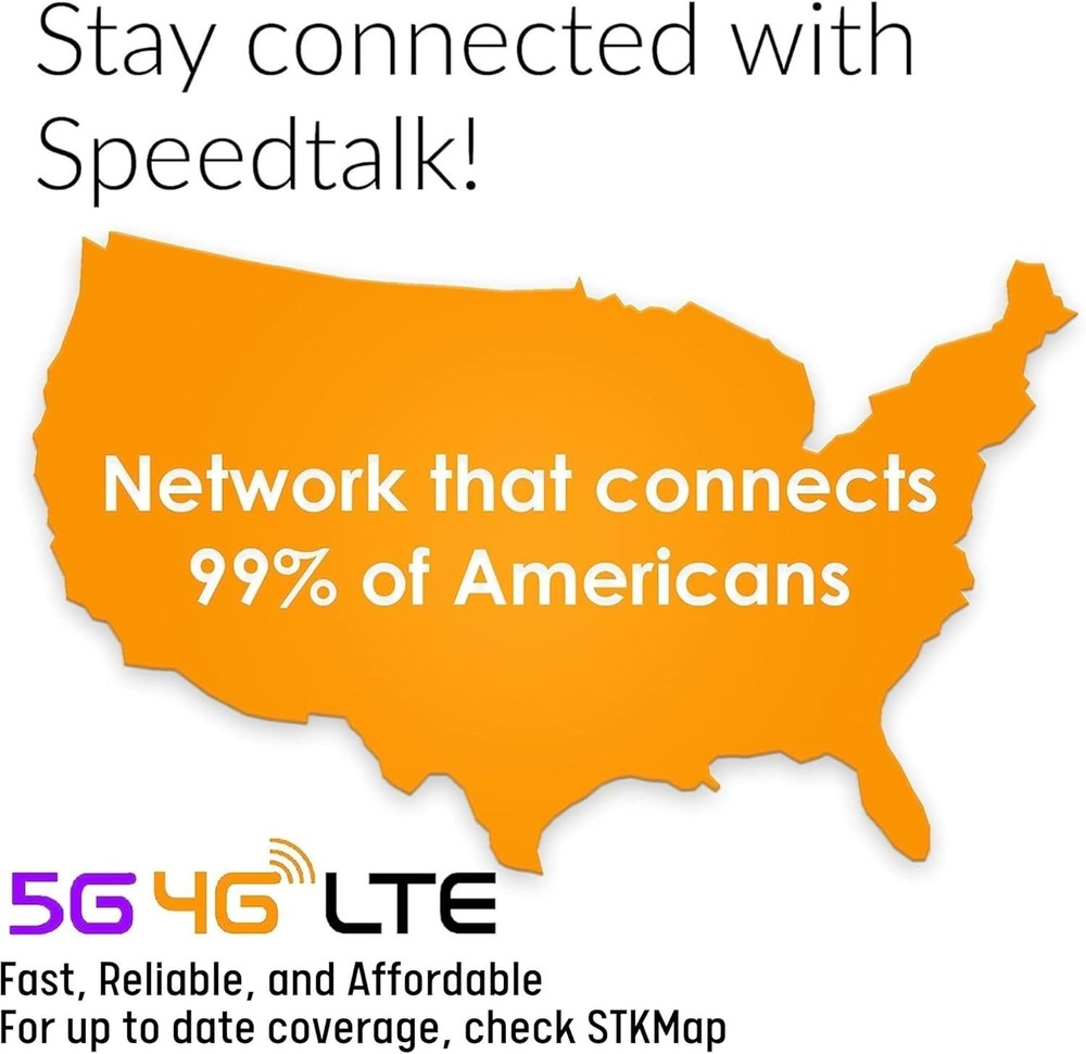 SpeedTalk Mobile GPS Tracker SIM Card: 3 Sizes, No Contracts, Secure Activation