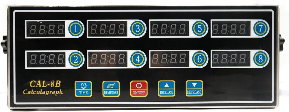 Commercial Kitchen Timer 8 Channel Digital Timer Loud Alarm Cooking Timer Clock
