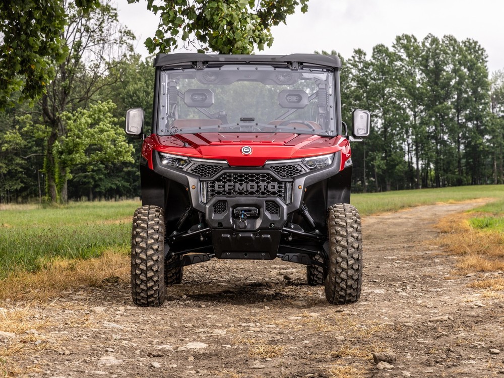 SuperATV Scratch-Resistant Flip Windshield for CFMoto UForce U10 Pro/2025+