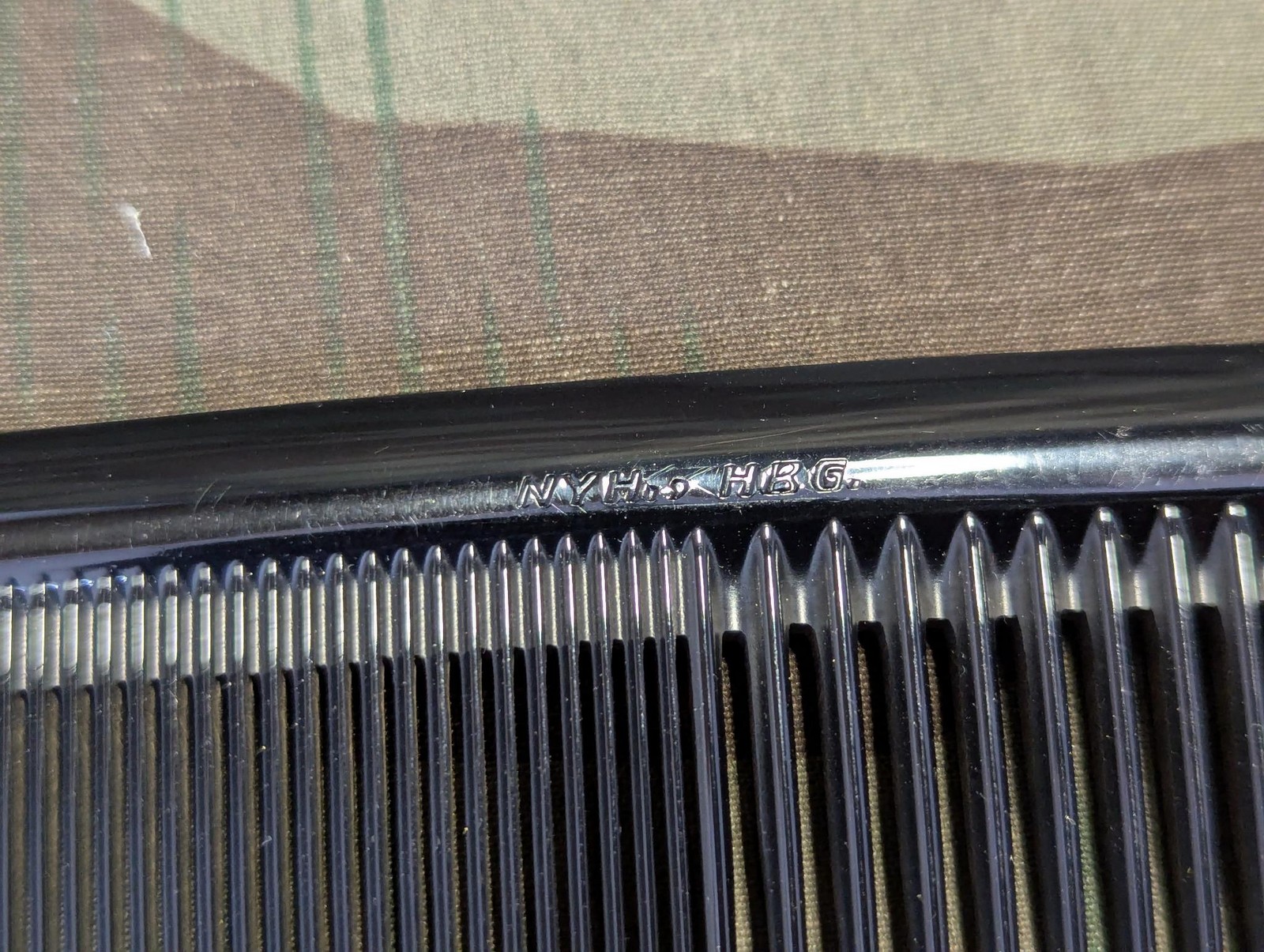 Vintage 1930s 1940s German Primus Garantie Gummi Comb Hair WWII NOS Deadstock