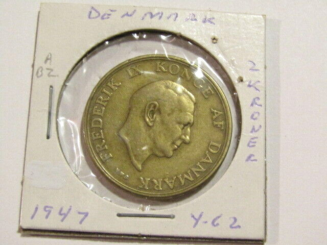 Denmark 1947 2 Kroner Coin