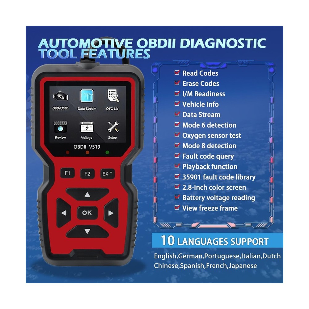 2025 New OBD2 Scanner Diagnostic Tool - Check Engine Light Code Rea... Fast Ship