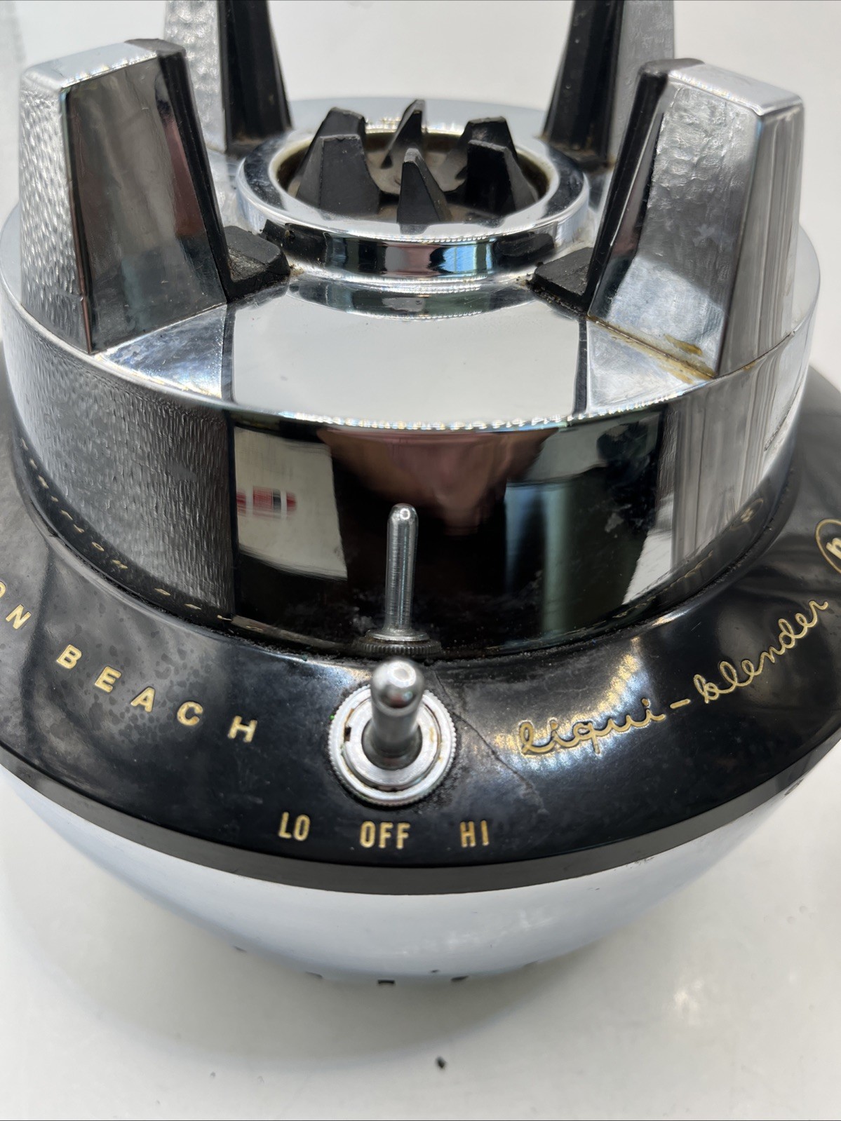 Vintage Hamilton Beach Model 215 Chrome 2 Speed Blender &Milk Shake MADE IN USA