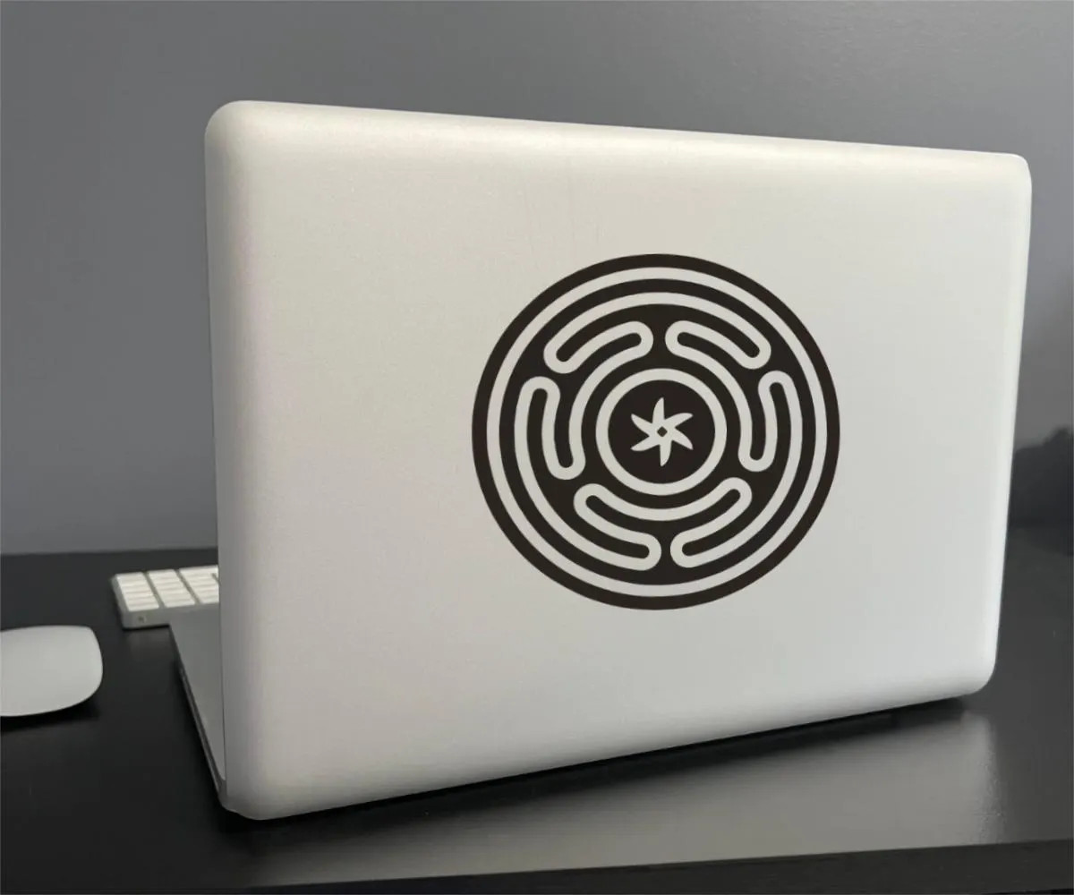 Hecate’s Wheel Vinyl Decal – Goddess Sigil Sticker – Witchcraft, Pagan, Wiccan A