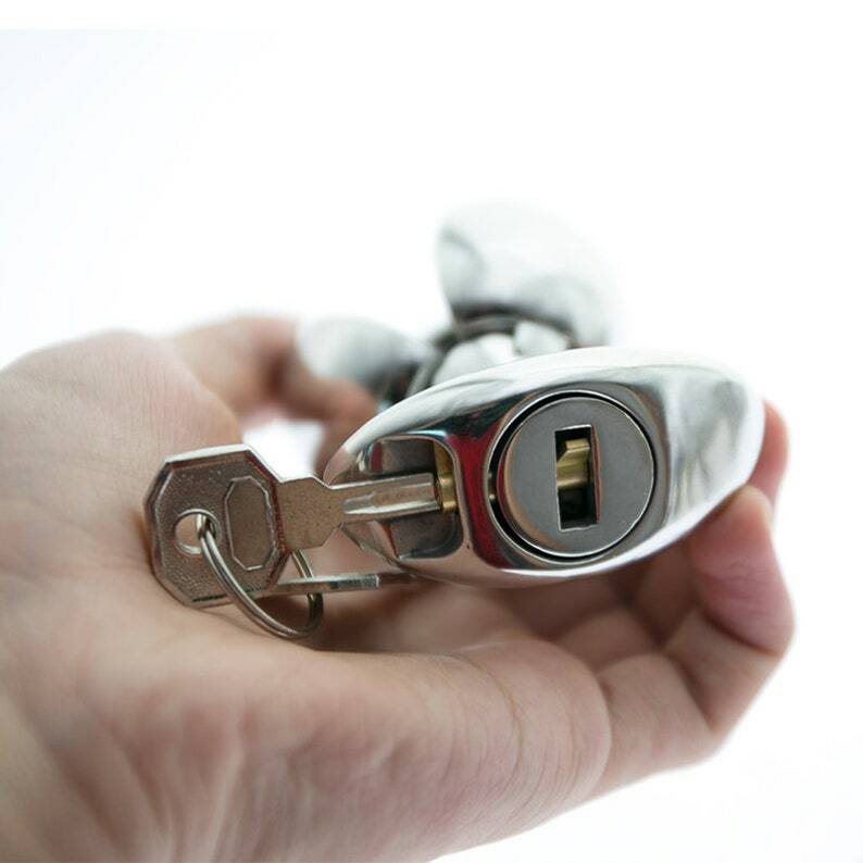 Locking Butt Plug for Anal Stretcher Chastity & Anal Plug New