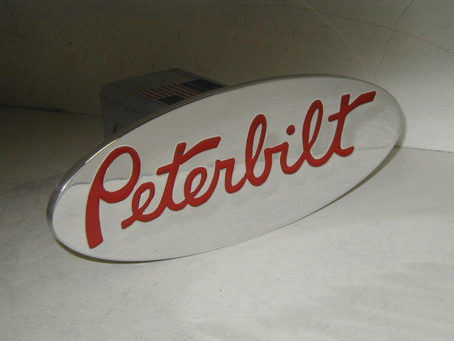 peterbilt hitch cover,,expedition,chevy,ford,peterbilt red