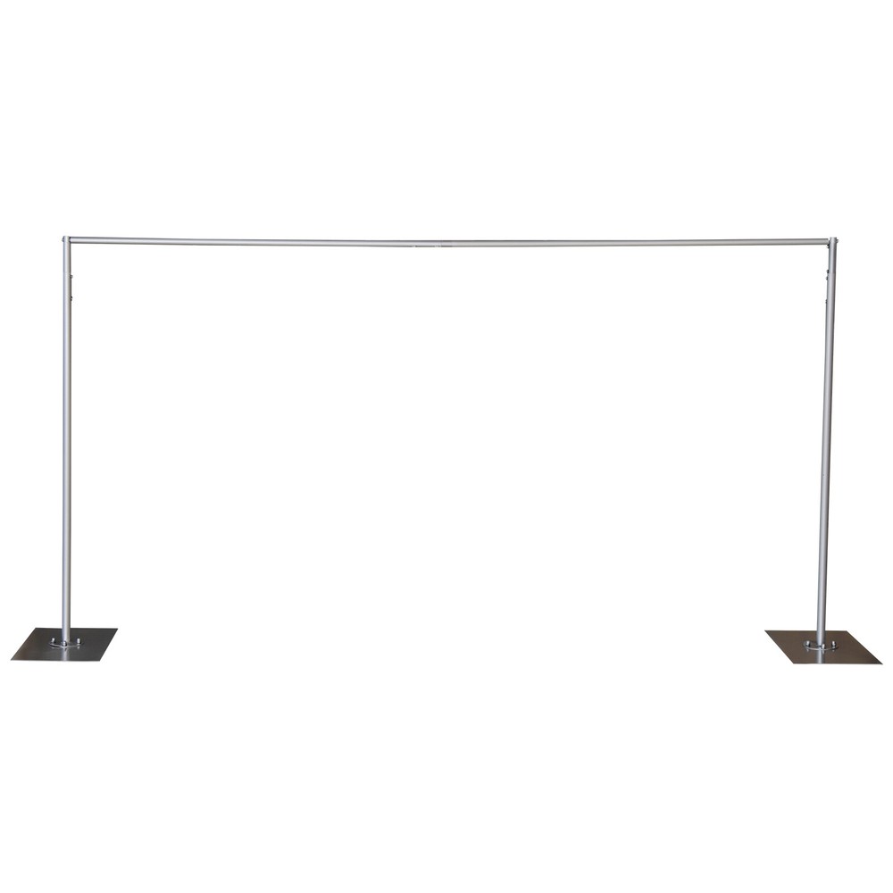 Heavy Duty Pipe Drape Kit Backdrop Support w/ Metal Steel Base-Height Adjustable