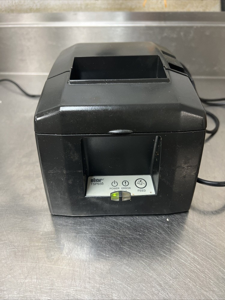 Star Micronics TSP650 Thermal Receipt Printer w/Power Adapter And USB Cable