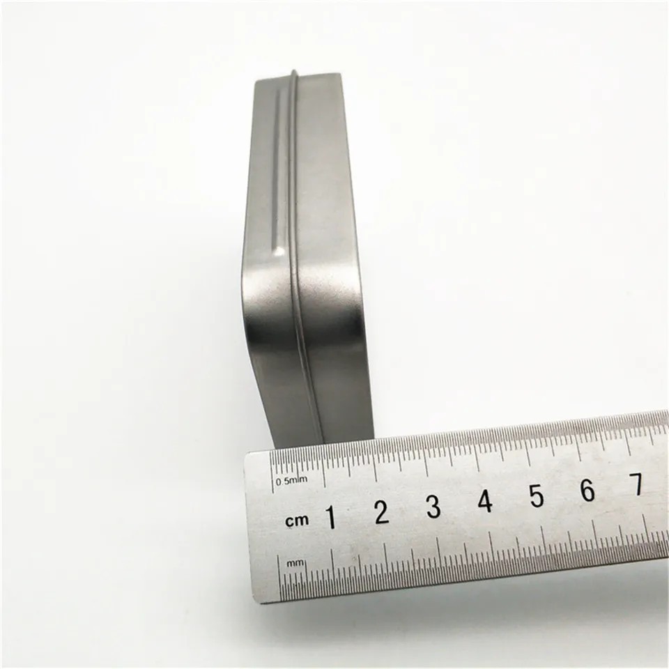 Metal Rectangular Mini Tin Storage Box with Lid Portable Organizer Case