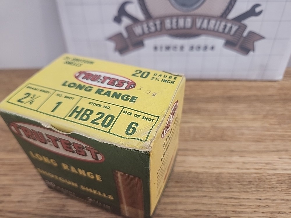 TRU-TEST 20GA SHOT SHELL LONG RANGE BOX EMPTY