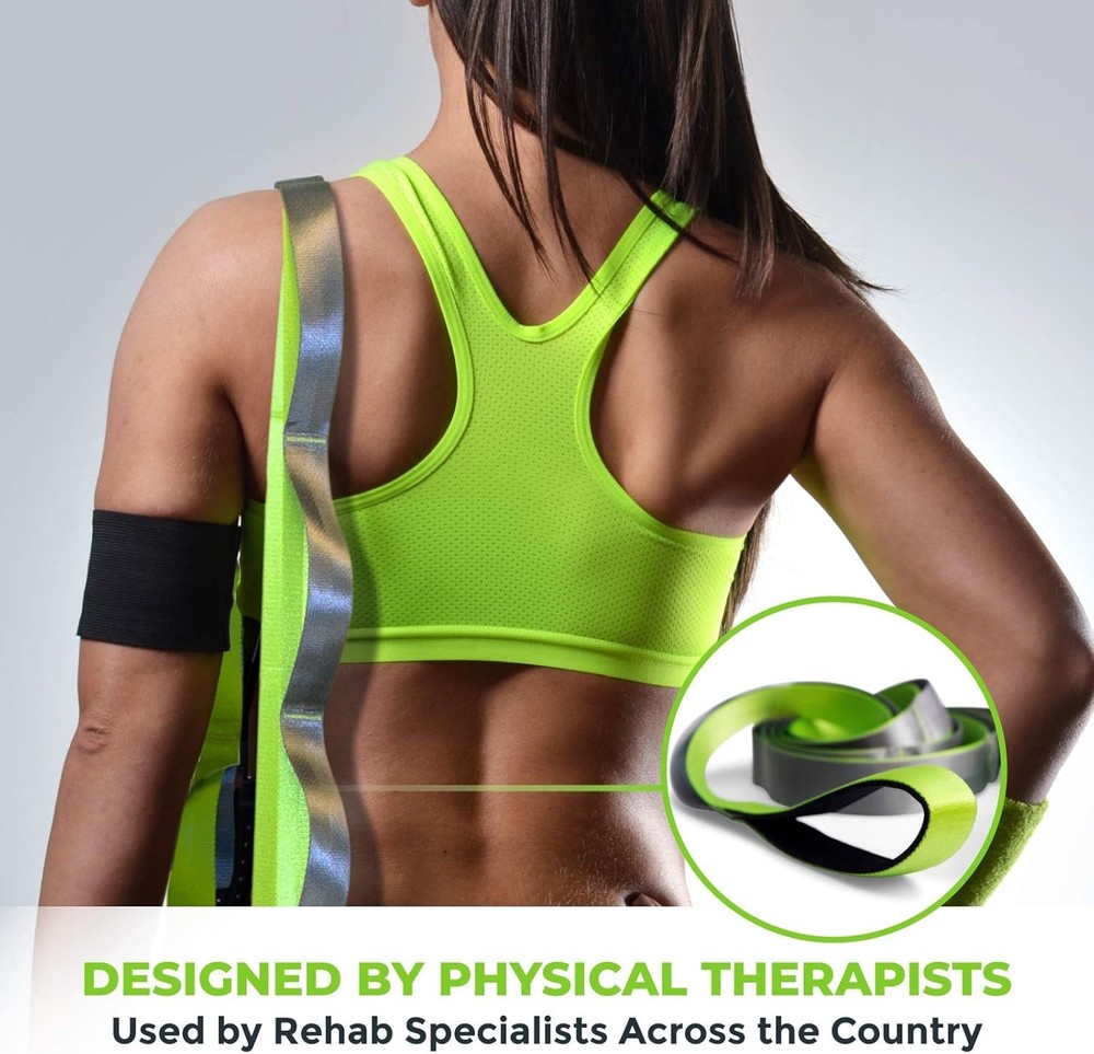 Stretching Strap for Physical Therapy, 12 Multi-Loop Stretch Strap 1.5" W x 8...