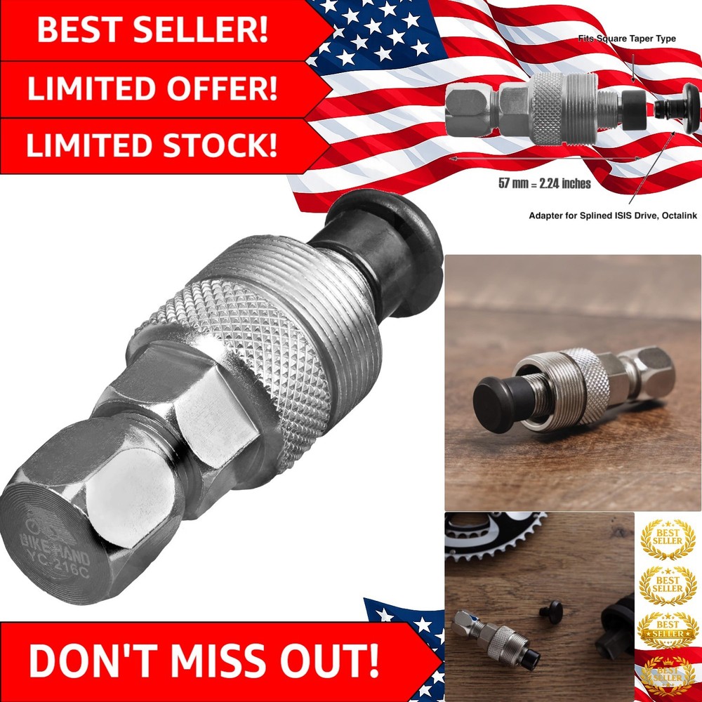 Compact Bicycle Crank Puller - Easy Use for Square Taper & ISIS Arm Removal