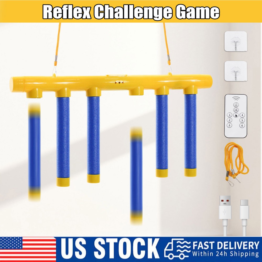 Reflex Challenge Game,Falling Sticks Game, New Hand Eye Coordination Training US