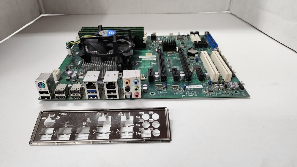 Supermicro motherboard C7P67, CPU & Memory combo